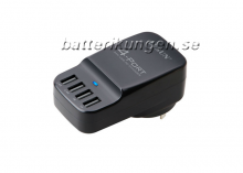 4 portars USB portabel laddstation